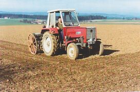 Landwirt Johann Eicher 1975