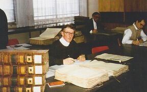 Johann Eicher im OÖ Landesarchiv