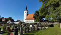 Pfarrkirche Seewalchen Südansicht mit Friedhof