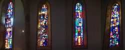 Collage der südlich gelegenen Kirchenfenster der Konradkirche.jpg