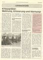 Zeitungsartikel Kriegsgräber: Mahnung, Erinnerung, Warnung 1995