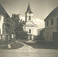 Pfarrkirche Nußdorf 1940 von Westen gesehen