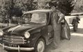 Hans Rebhan mit seinem 1100 - Fiat
