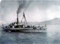 Das Schaufelrad-Dampfschiff Alma um 1920