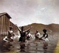 Vergnügen im Wasser 1915