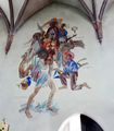 Wandbild in der Pfarrkirche Weyregg (u. a. mit hl. Christophorus)
