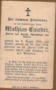 Mathias Emeder 1896-1898