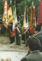 Ehrenbezeugung bei der Fahnenweihe 1988